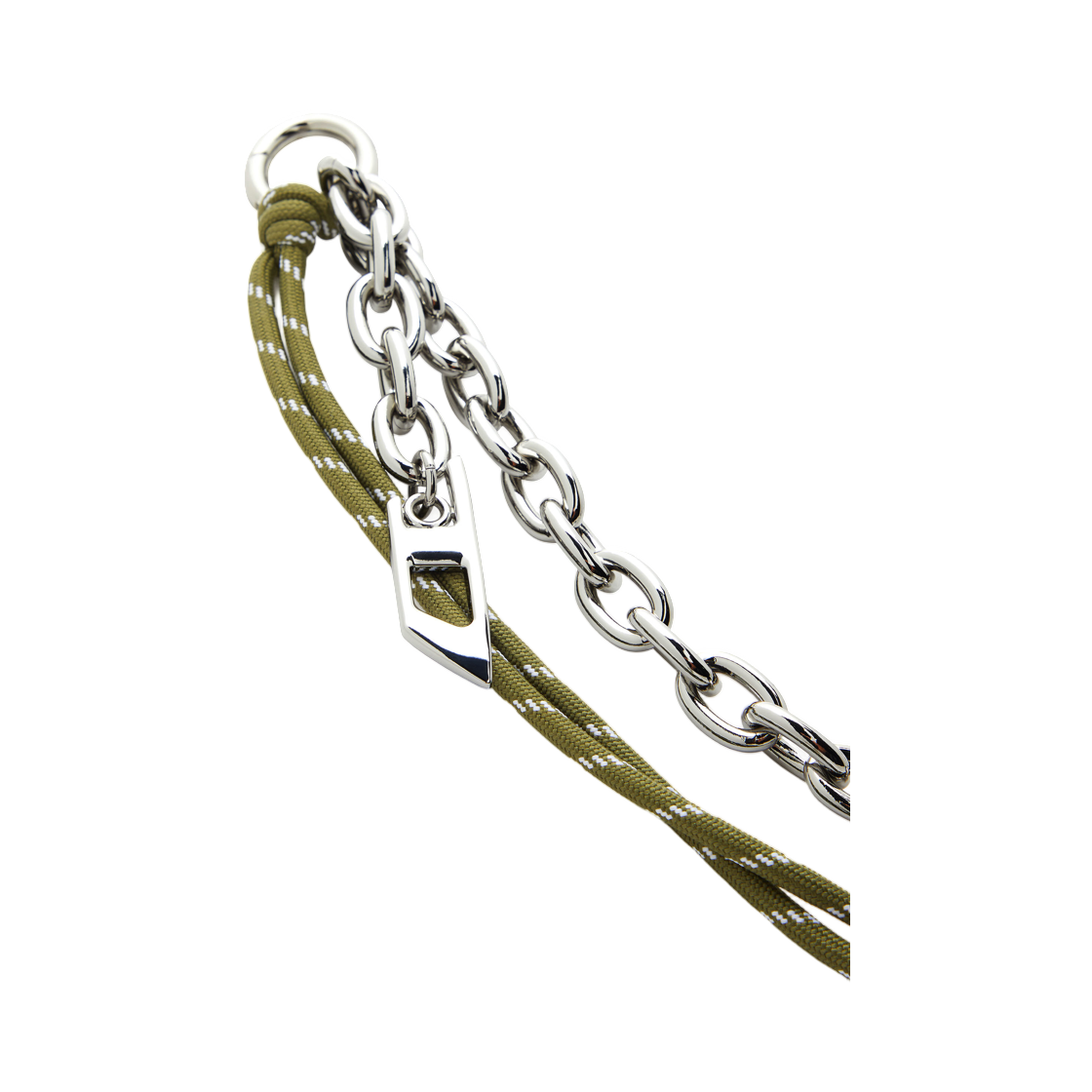 디젤 체인-D 엘 참 체인 앤 로프 실버 그린(Diesel Chain-D L Charm In Chain and Rope Silver Green) - 1