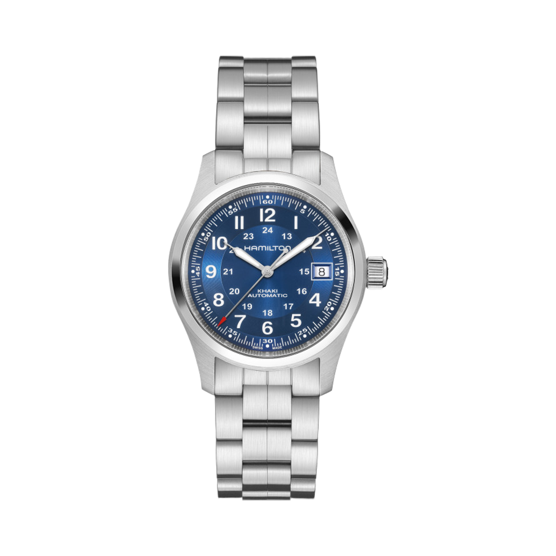 해밀턴 카키 필드 오토 38mm 스테인리스 스틸 블루(Hamilton Khaki Field Auto 38mm Stainless Steel Blue)