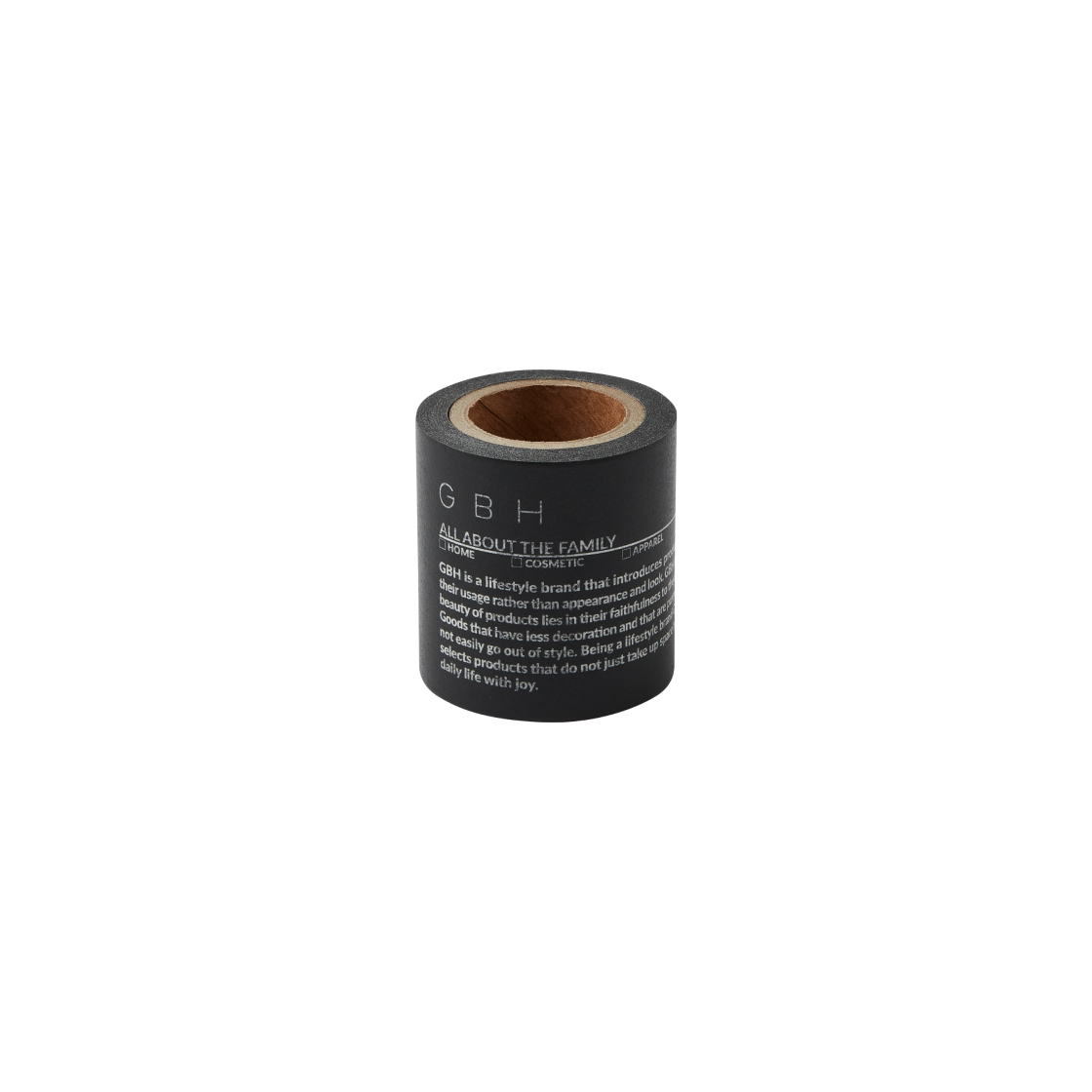 지비에이치 홈 마스킹 테이프 - Black (45mm)(GBH HOME Masking Tape Black 45mm)