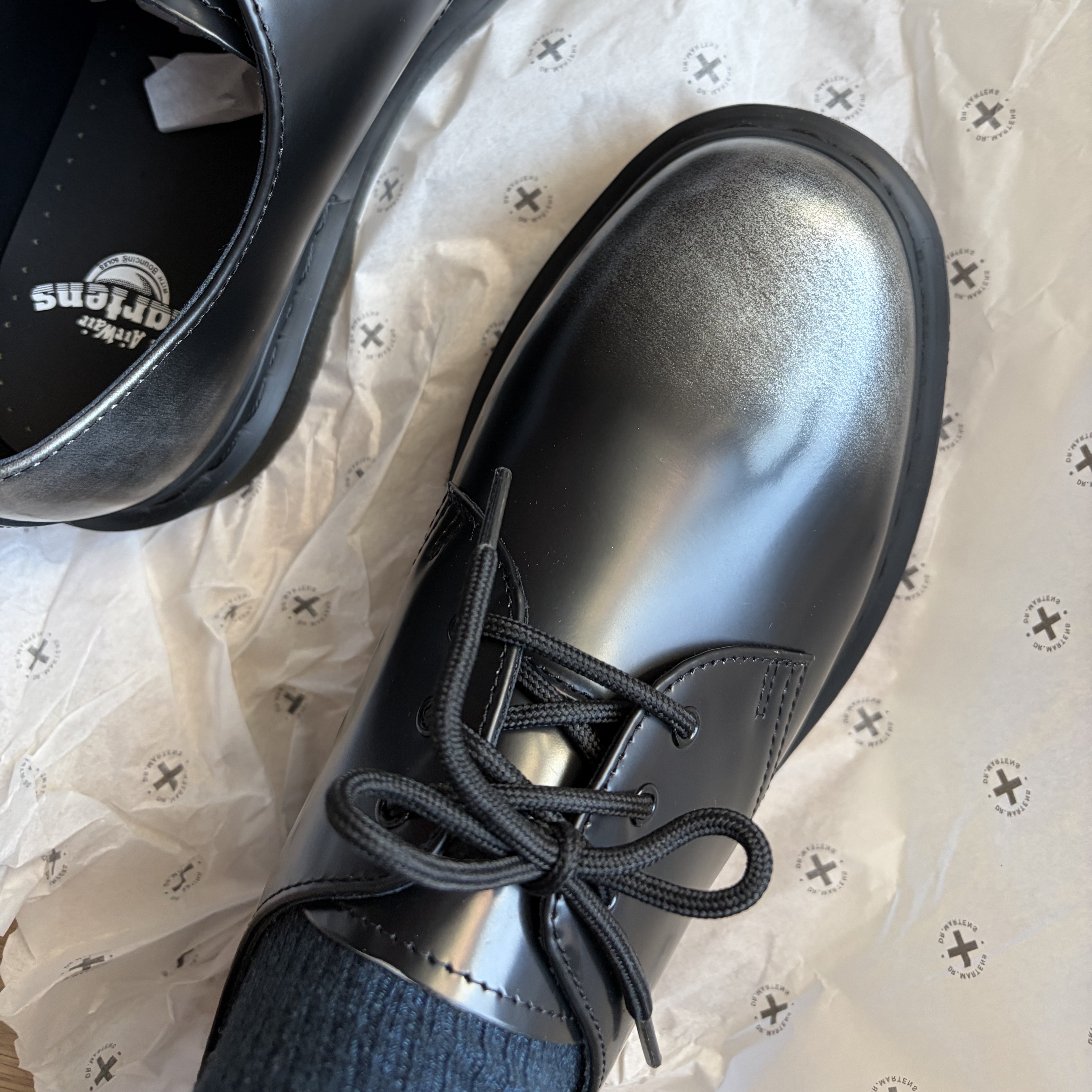 Dr. Martens 1461 Silver Arcadia Multi 착용 스타일