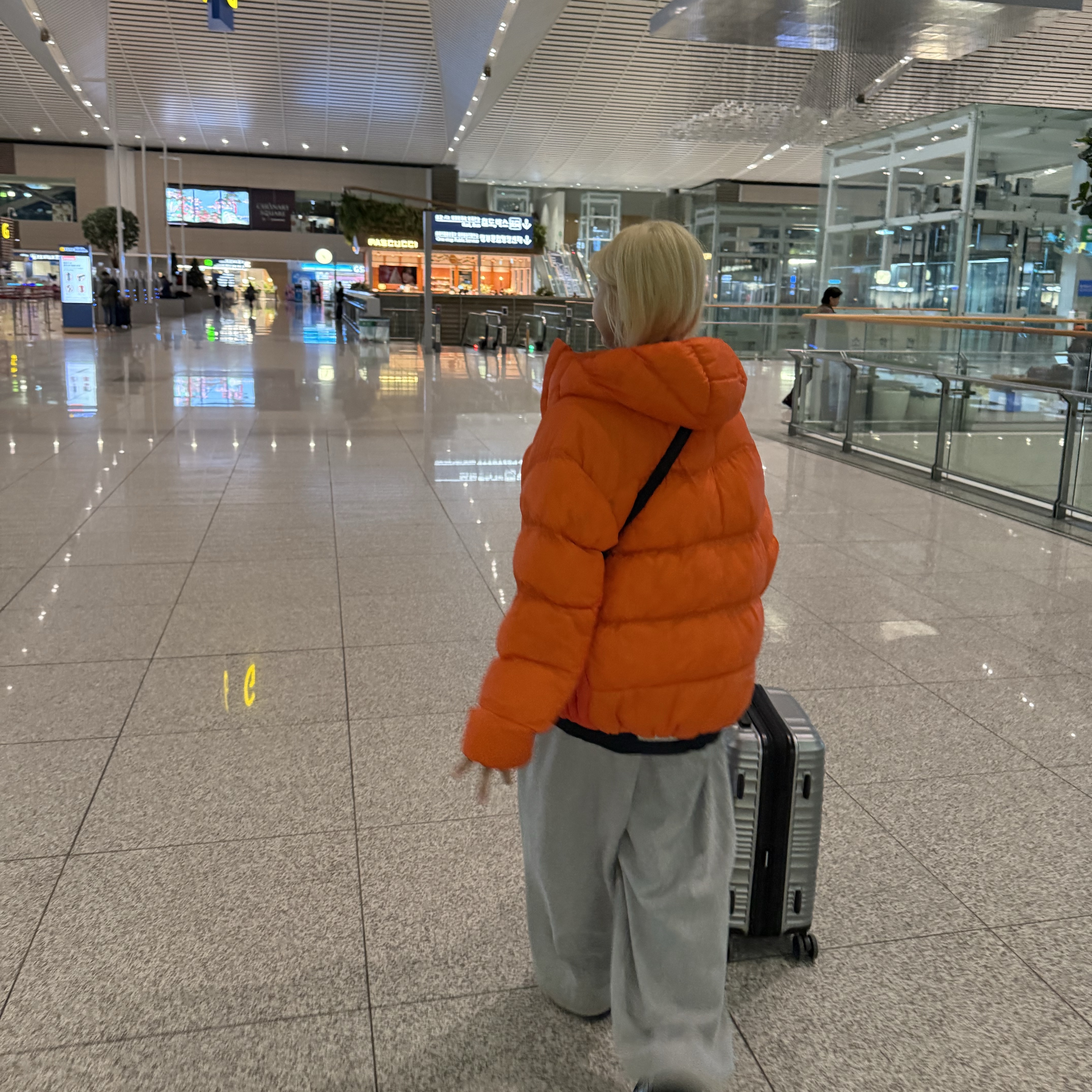Nike ACG Therma-Fit ADV Lunar Lake Puffer Jacket Safety Orange - US/EU 착용 스타일