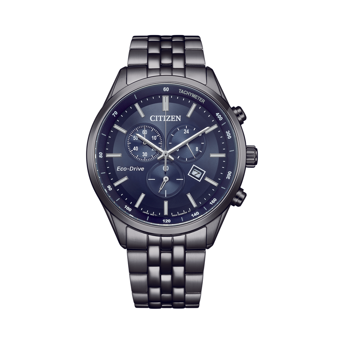 시티즌 에코드라이브 42mm 스테인리스 스틸 블랙 블루(Citizen Eco-Drive 42mm Stainless Steel Black Blue) - 1