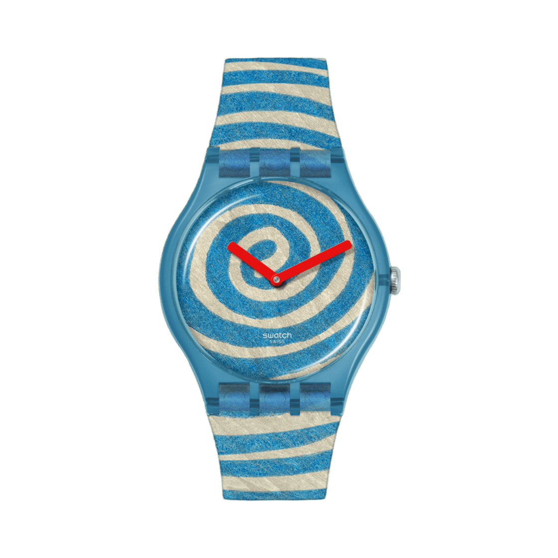 스와치 x 테이트 갤러리 루이즈 부르주아 스파이럴스 41mm 쿼츠 블루(Swatch x Tate Gallery Louise Bourgeois's Spirals 41mm Quartz Blue)