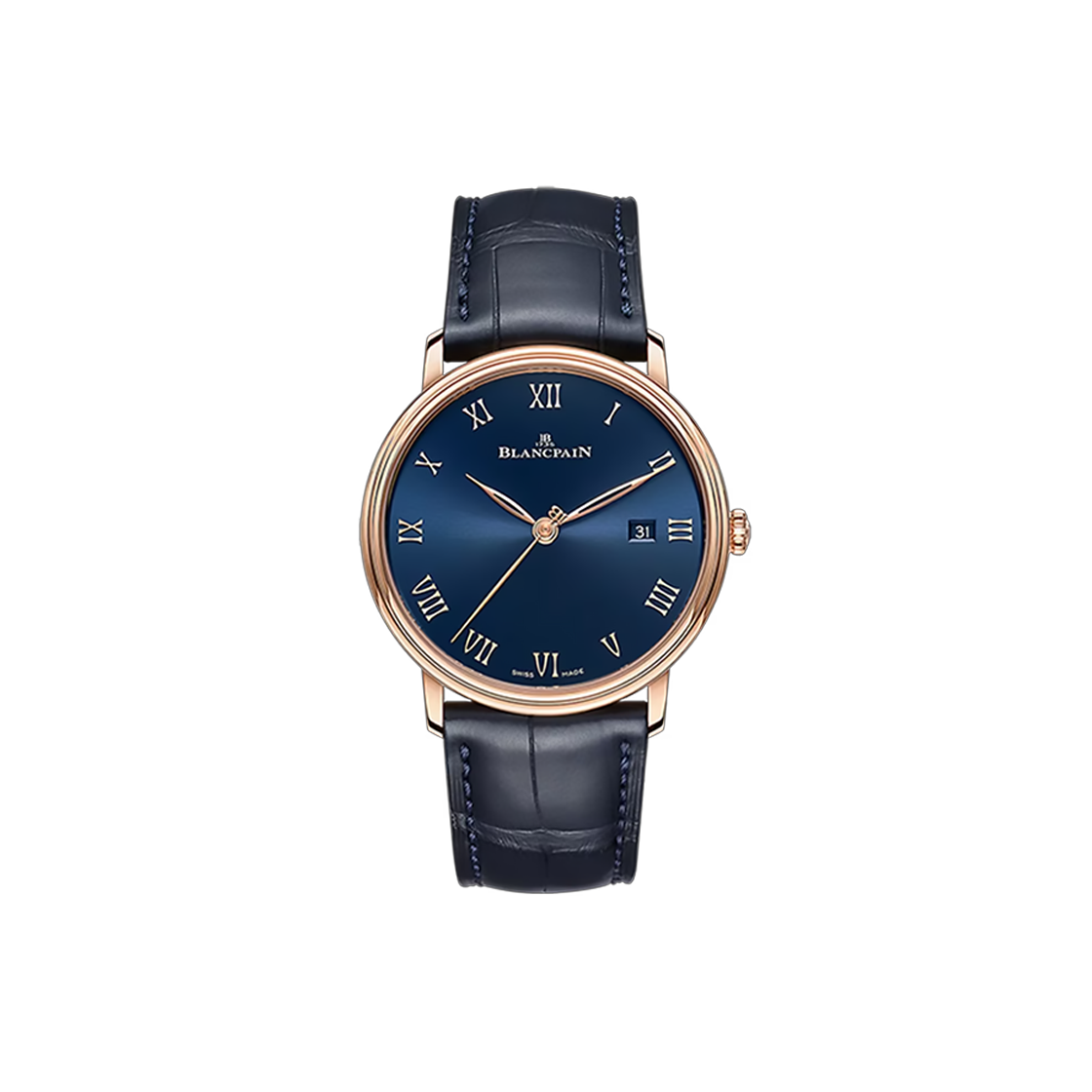 IT9FDDH7BU2T Blancpain Villeret Ultra Plate 40mm Blue Roman No. 7195