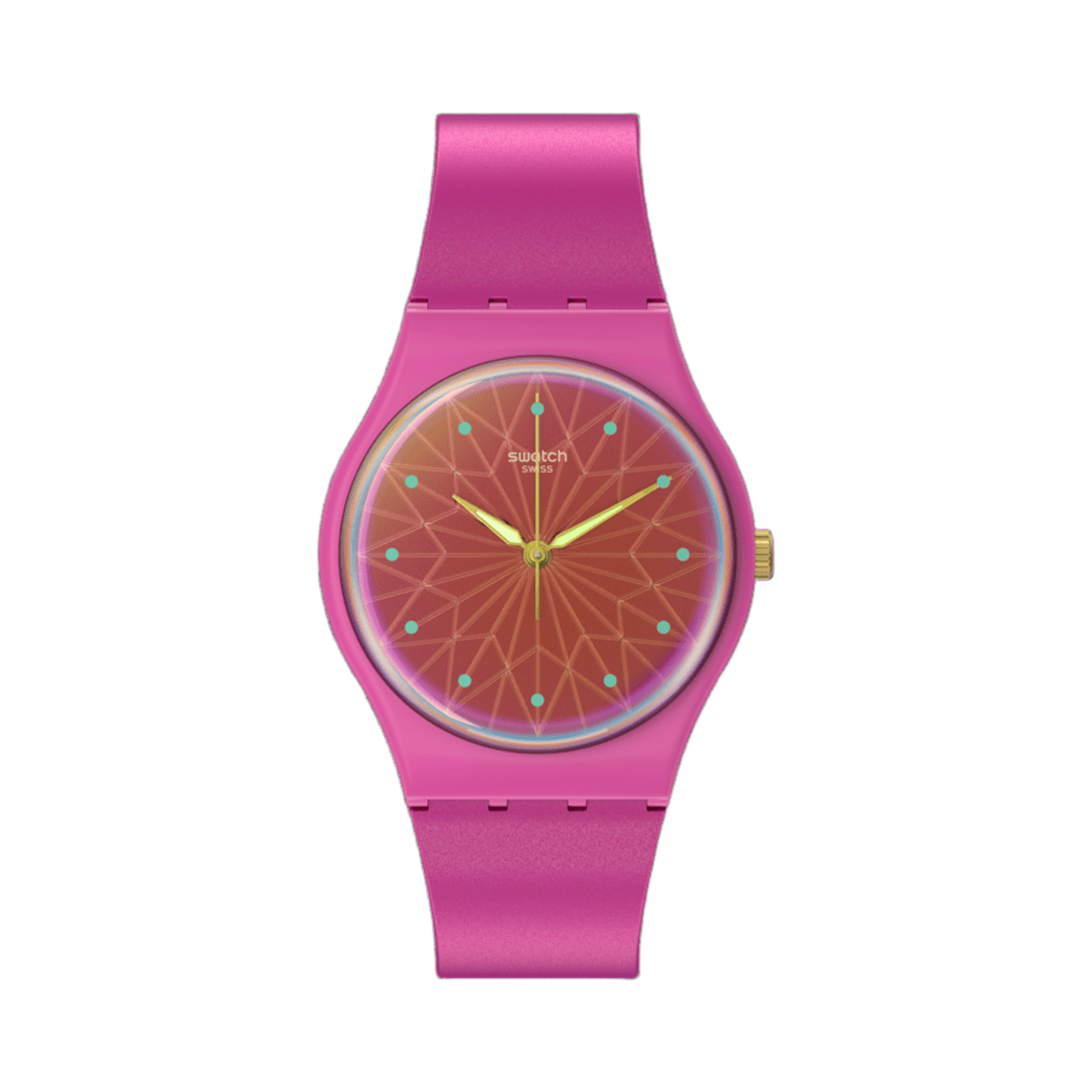 스와치 판타스틱 푸시아 34mm 쿼츠 핑크(Swatch Fantastic Fuchsia 34mm Quartz Pink) - 1