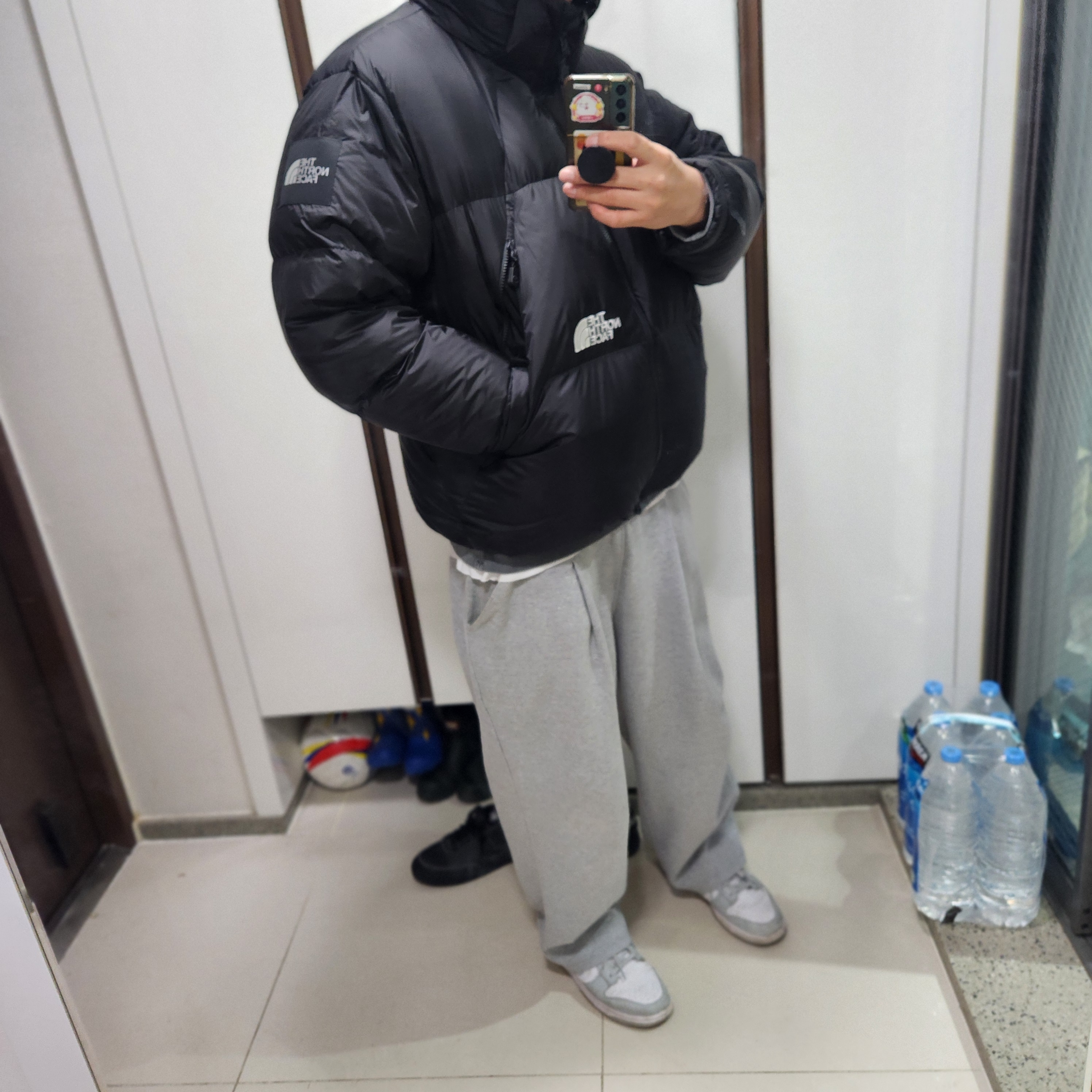 The North Face White Label Project Down Jacket RDS Black - 25FW 착용 스타일 - 2