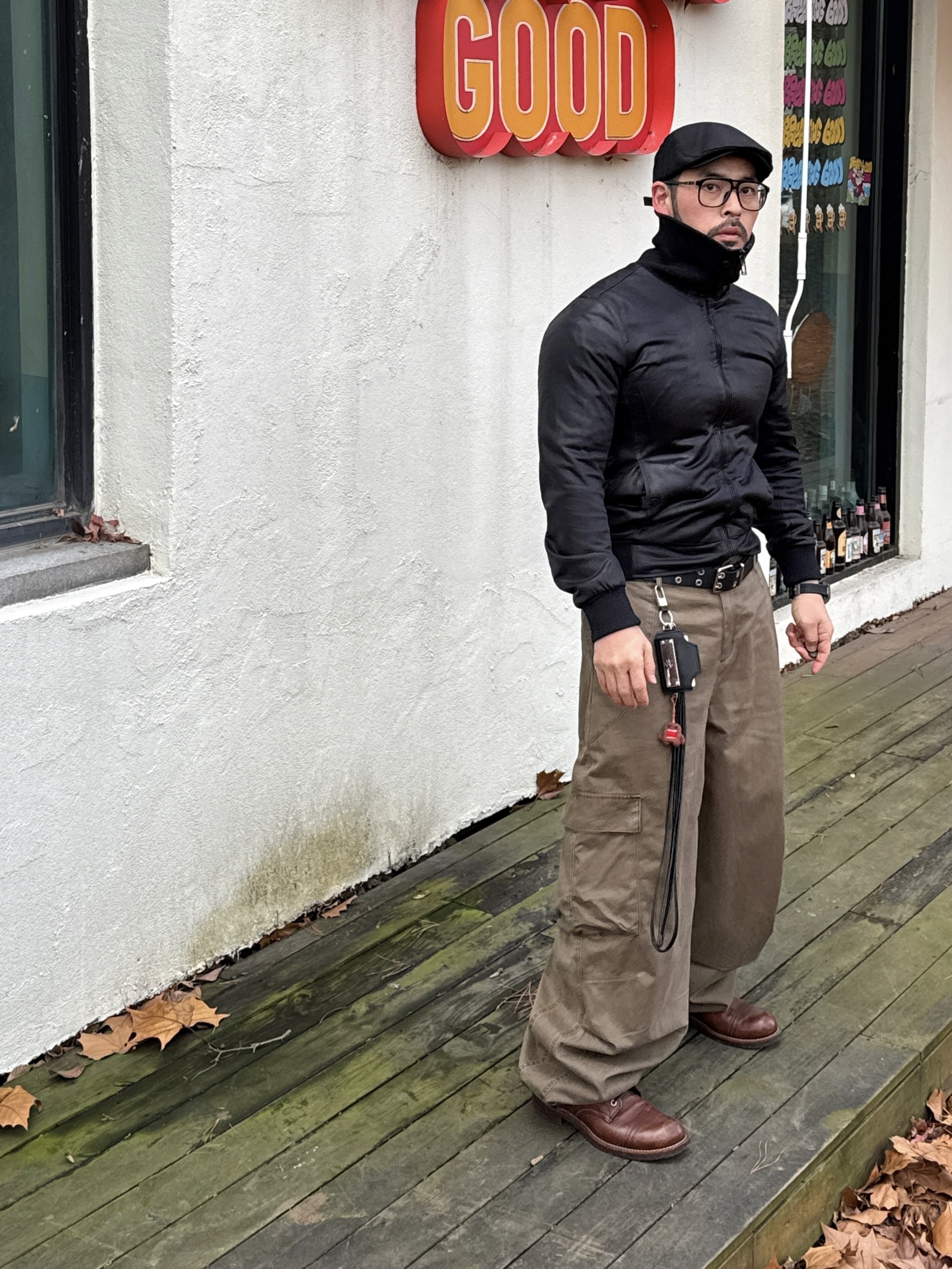 noun Washed Cargo Pants Khaki, Red Wing Iron Ranger 8111 Amber Harness - D 착용 스타일 - 2