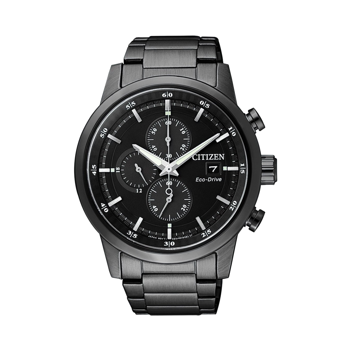시티즌 에코드라이브 43mm 스테인리스 스틸 블랙(Citizen Eco-Drive 43mm Stainless Steel Black) - 1