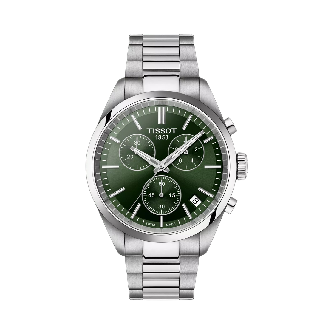 T1504171109100 Tissot PR 100 Chronograph Quartz 40mm Stainless Steel Green