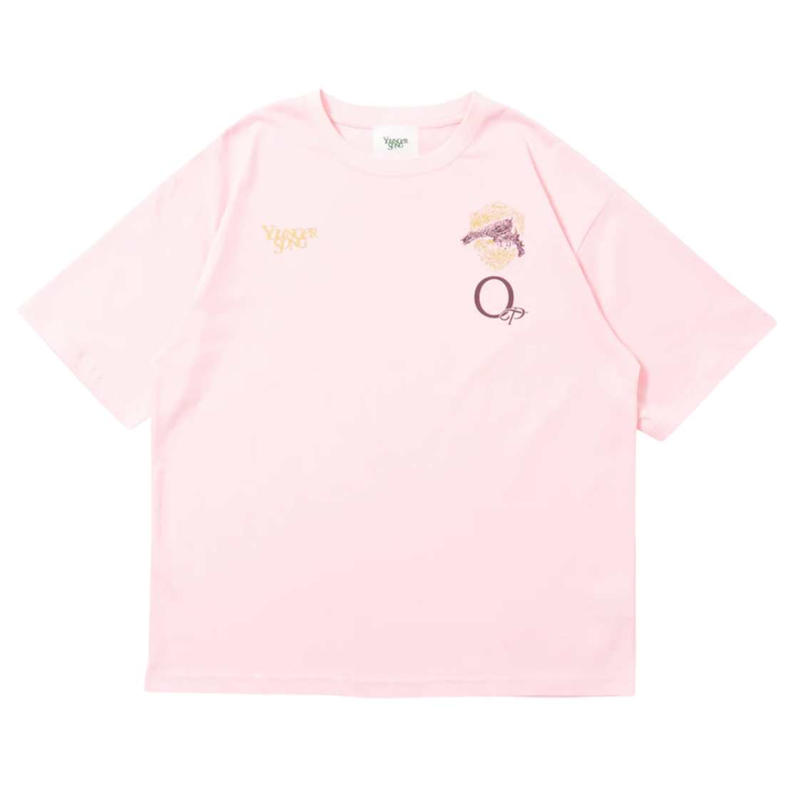 영거송 x 오버더피치 건 로고 티셔츠 핑크(Younger Song x Over The Pitch Gun Logo Tee Pink) - 1