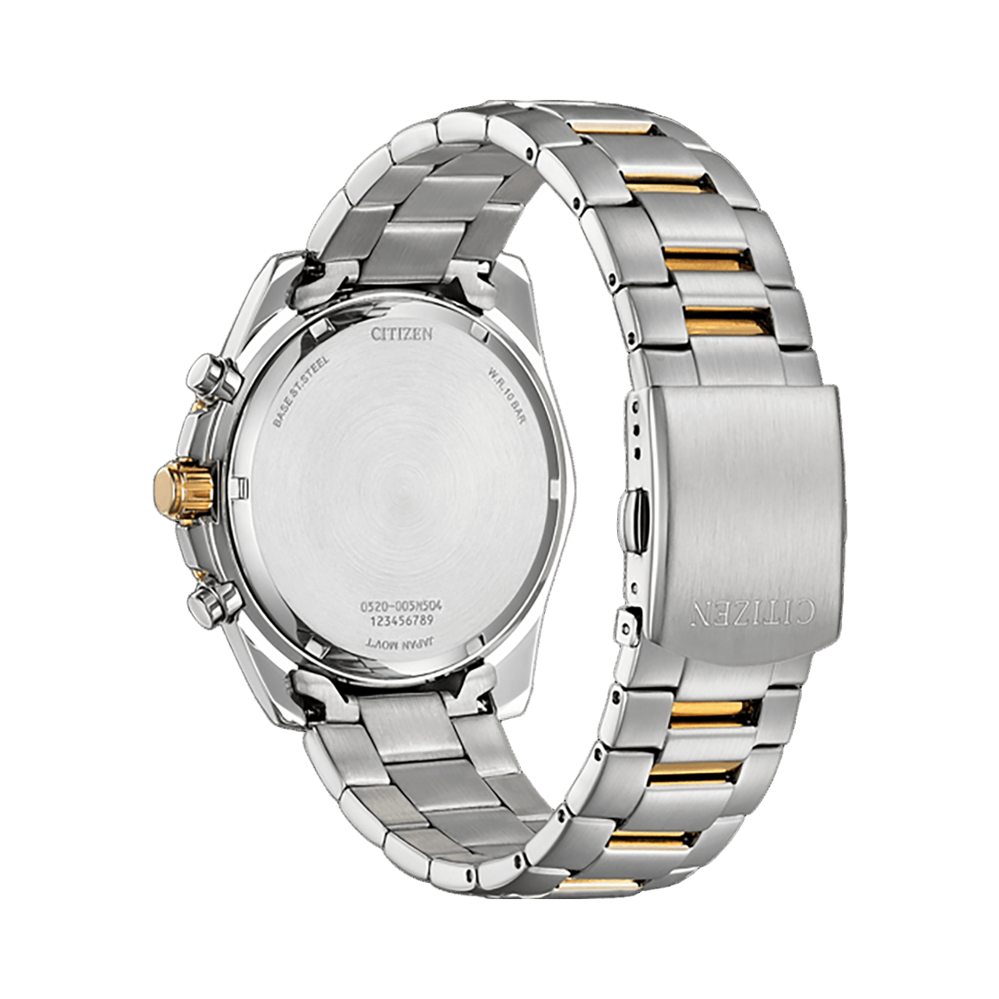 시티즌 크로노그래프 쿼츠 44mm 스테인리스 스틸 실버 블랙(Citizen Chronograph Quartz 44mm Stainless Steel Silver Black) - 2