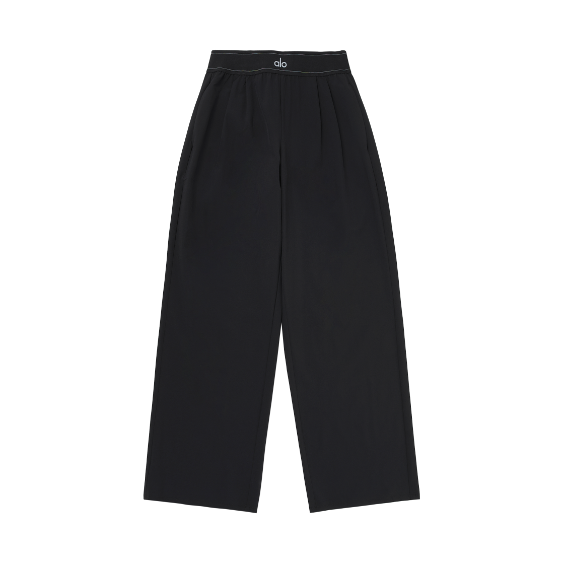 (W) 알로 요가 레귤러 수트 업 트라우저 블랙((W) Alo Yoga Regular Suit Up Trousers Black)