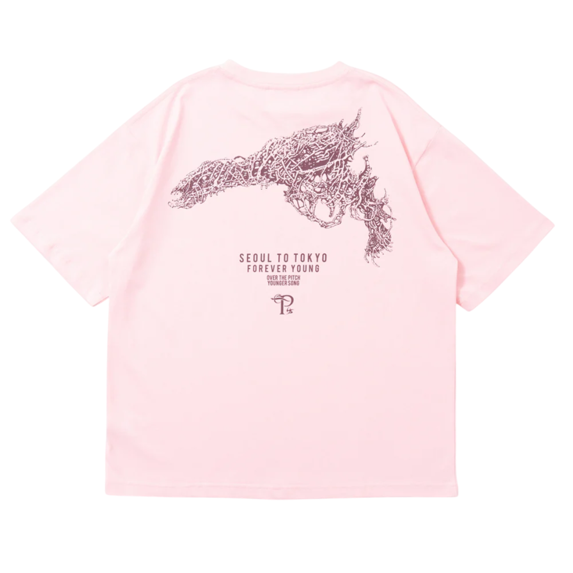 영거송 x 오버더피치 건 로고 티셔츠 핑크(Younger Song x Over The Pitch Gun Logo Tee Pink) - 2