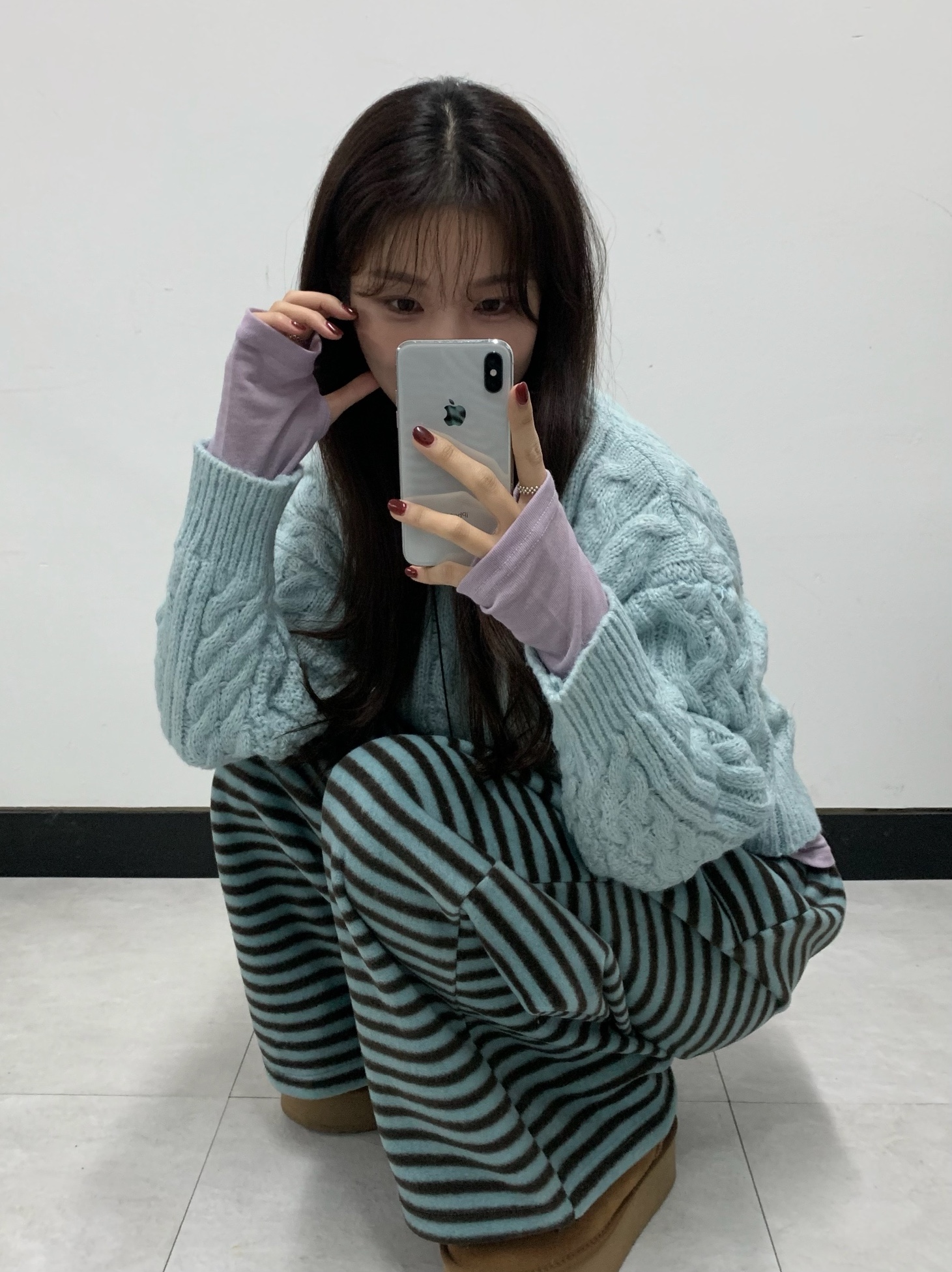 (W) UGG Classic Mini Platform Boots Chestnut 착용 스타일