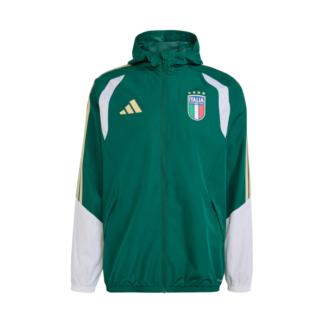 JZ9361 Adidas Italy 26 Tiro All Weather Jacket Collegiate Green - KR Sizing (Non Marking Ver.)