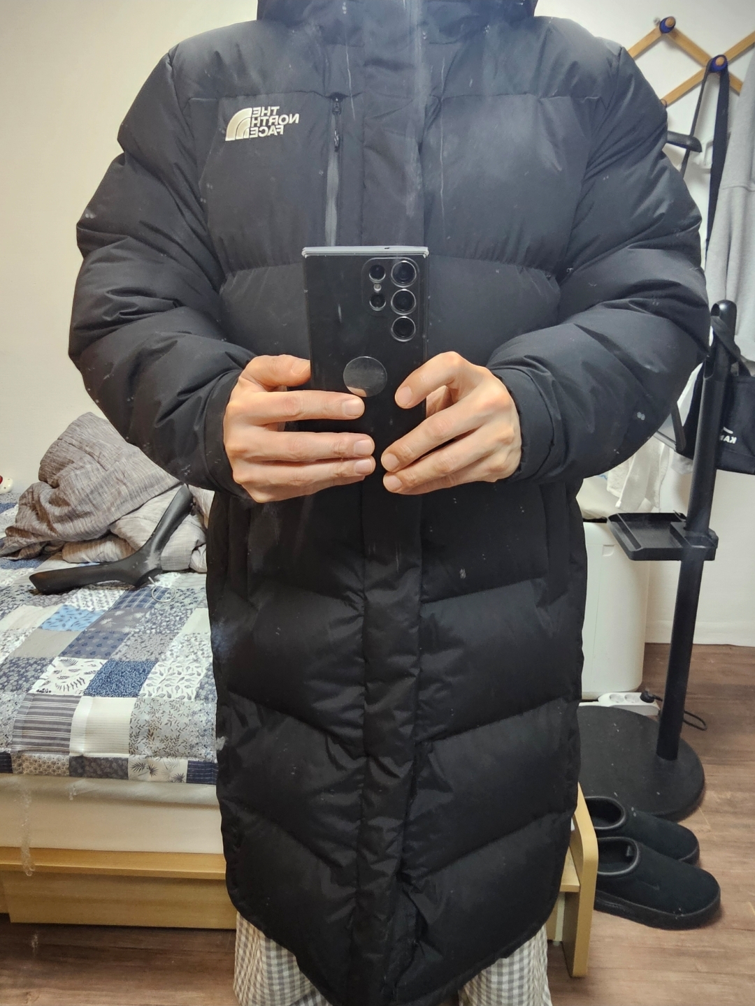 The North Face Act Free Ex Hybrid Down Coat Black - 25FW 착용 스타일