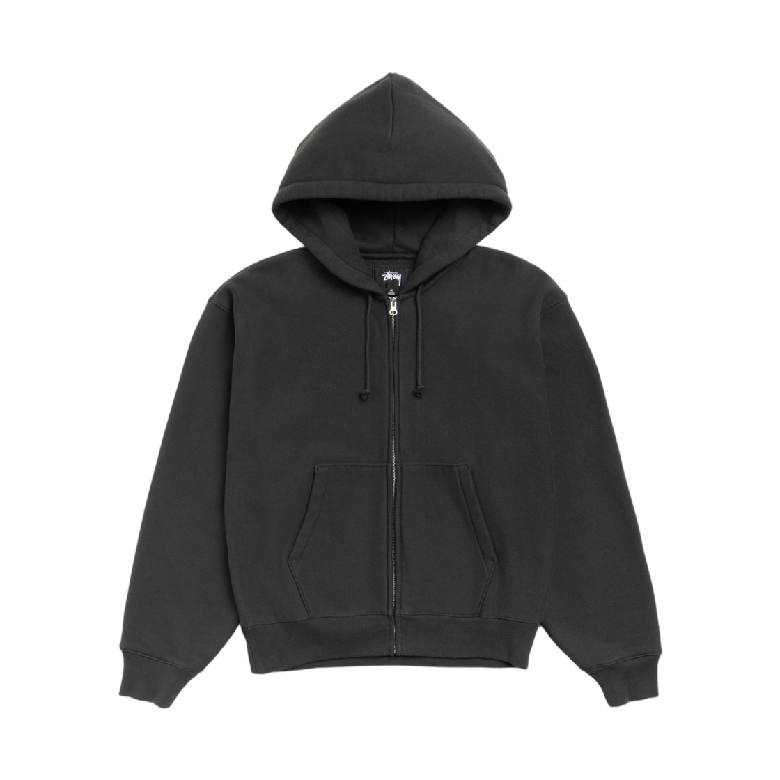 스투시 베이식 다이아몬드 후드 집업 블랙(Stussy Basic Diamond Zip Hoodie Black) - 2