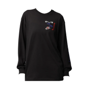 (W) Jordan Flight Oversized Long Sleeve T-Shirt Off Noir - Asia