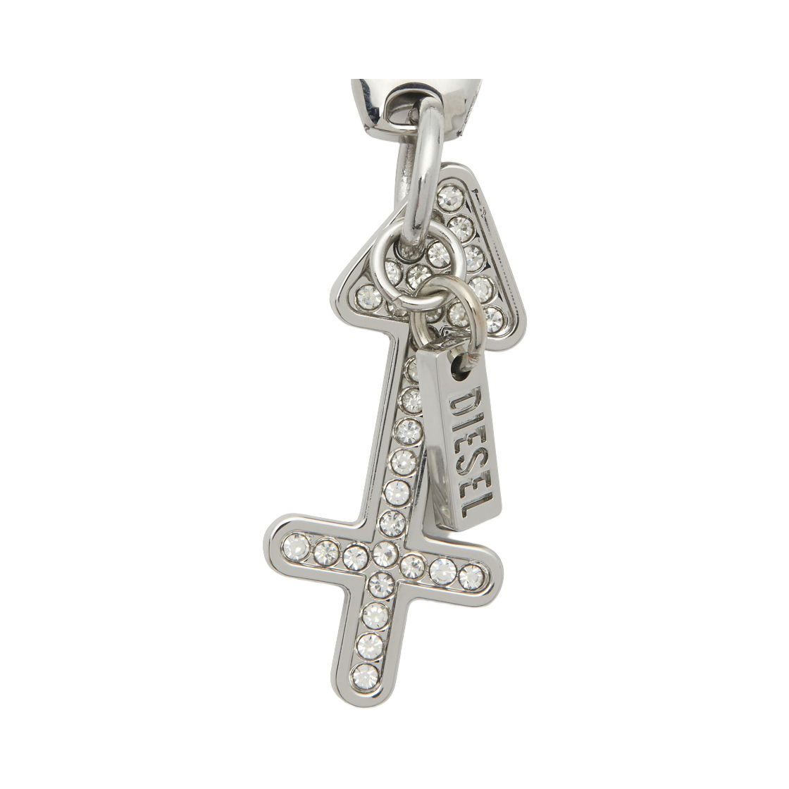 디젤 참 새지테리어스 메탈 새지테리어스 참 라인스톤 실버(Diesel Charm Saggittarius Metal Sagittarius Charm with Rhinestones Silver) - 1