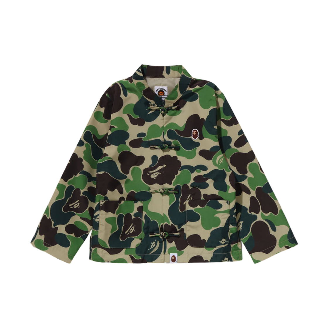(키즈) 베이프 ABC 카모 차이나 자켓-2 그린((Kids) BAPE ABC Camo China Jacket-2 Green)