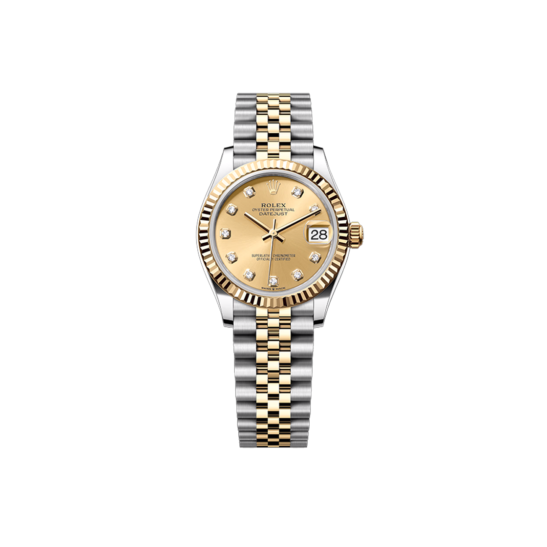 ITM8NJ63GTTV Rolex Datejust 31 Champagne Dial 10P Jubilee No. 7130