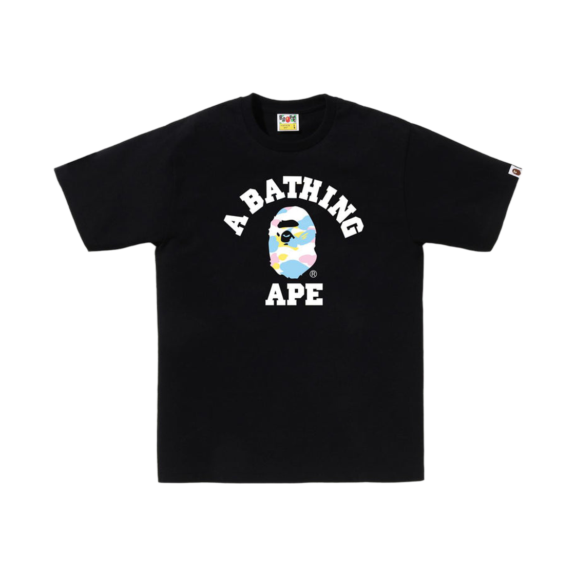 - BAPE New Multi Camo College T-Shirt Black