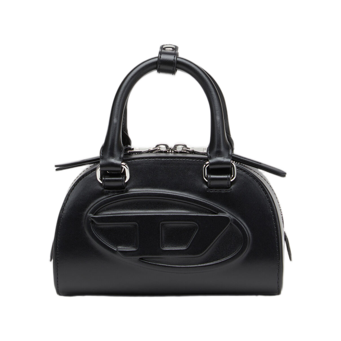 X10369P8279-T8013 Diesel 1dr Dome Crossbody 1Dr Dome-Leather Mini Bowling Bag Black