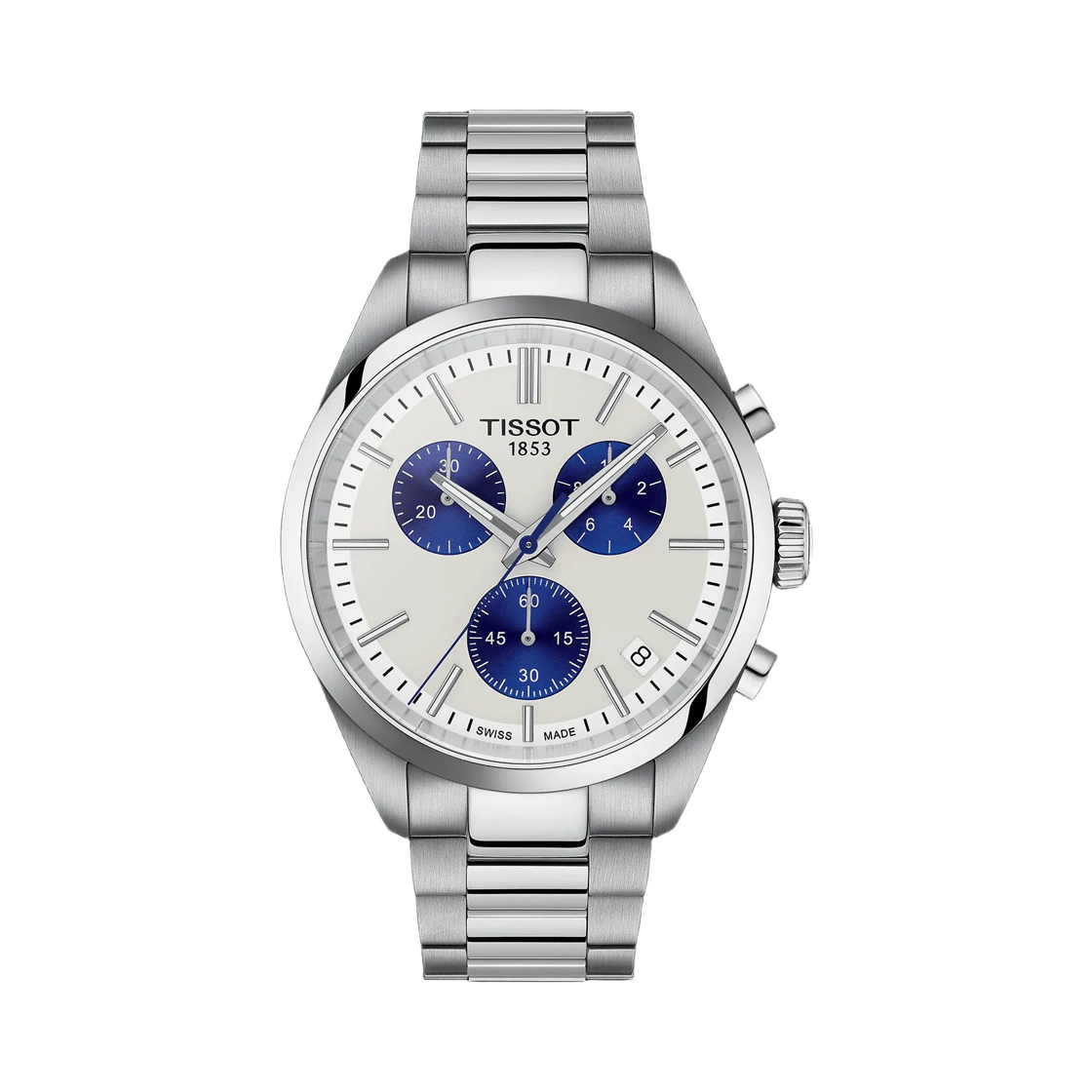 T1504171101100 Tissot PR 100 Quartz 40mm Stainless Steel White