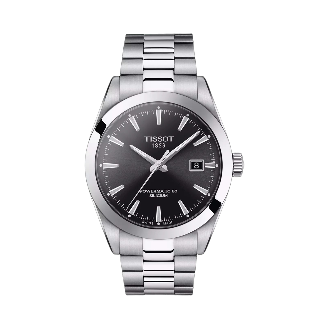 티쏘 젠틀맨 파워매틱 80 실리시움 40mm 스테인리스 스틸 블랙(Tissot Gentleman Powermatic 80 Silicium 40mm Stainless Steel Black) - 1