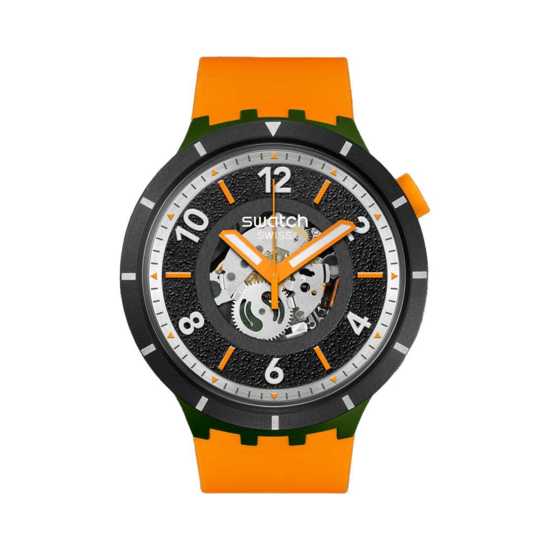 스와치 폴리아지 47mm 쿼츠 오렌지 블랙(Swatch Fall-Iage 47mm Quartz Orange Black) - 1