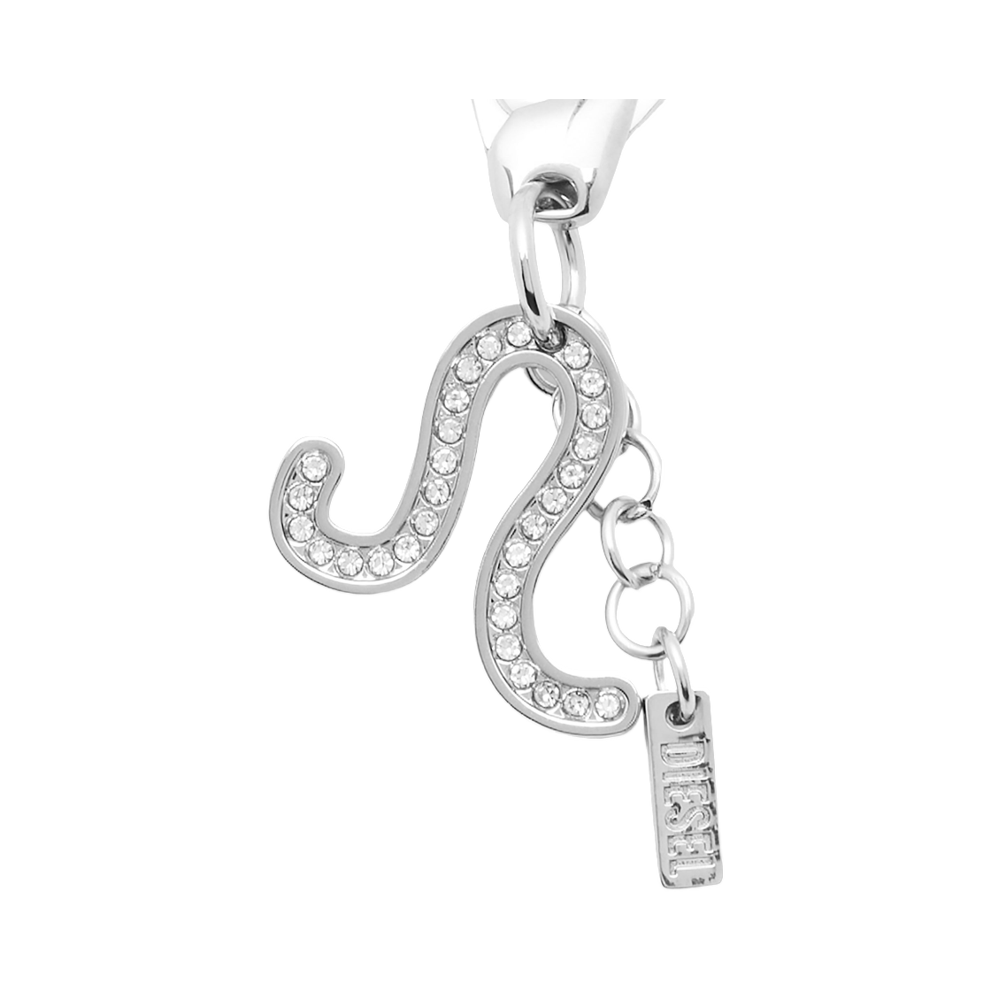 디젤 메탈 레오 참 라인스톤 실버(Diesel Metal Leo Charm with Rhinestones Silver) - 1