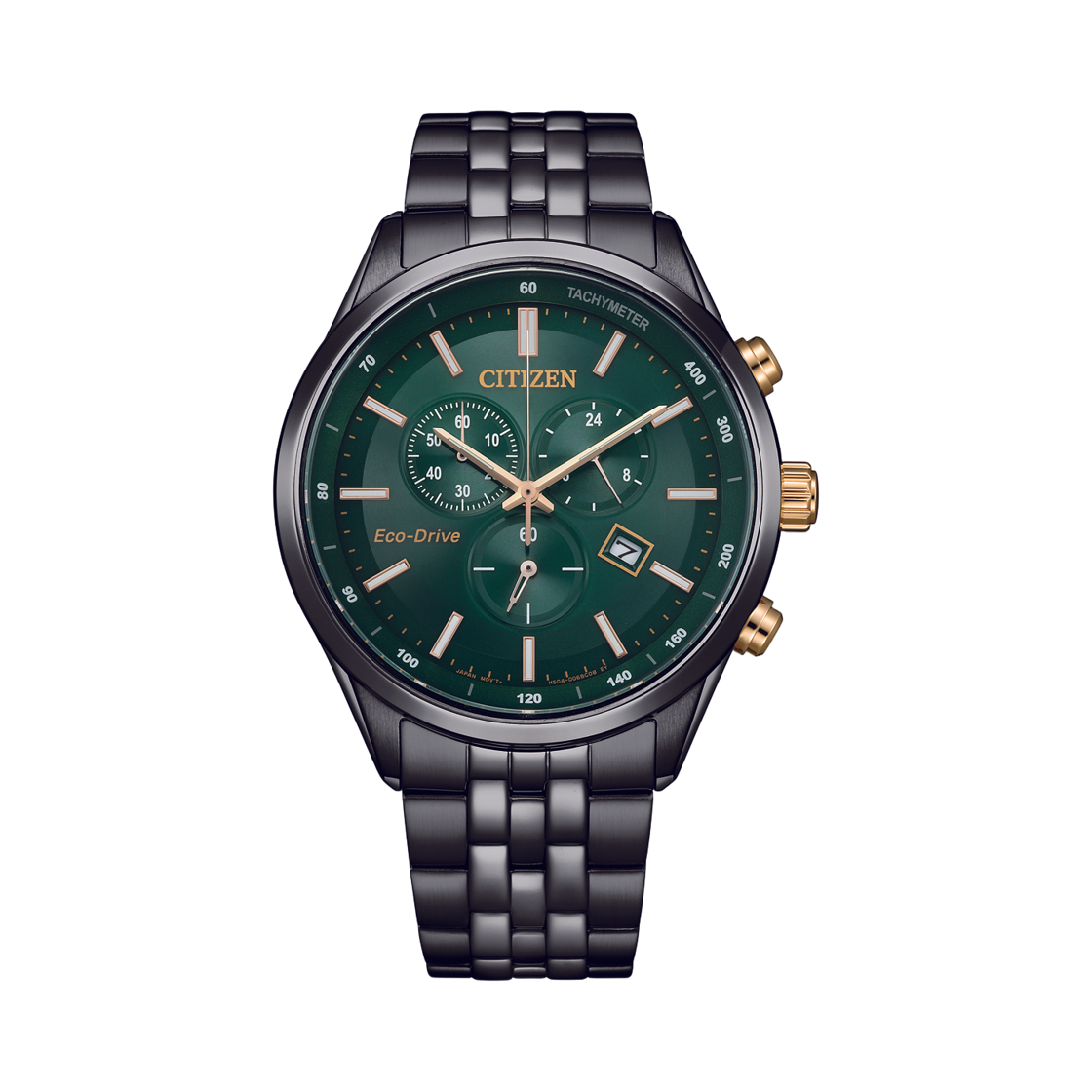 시티즌 에코드라이브 42mm 스테인리스 스틸 블랙 그린(Citizen Eco-Drive 42mm Stainless Steel Black Green) - 1