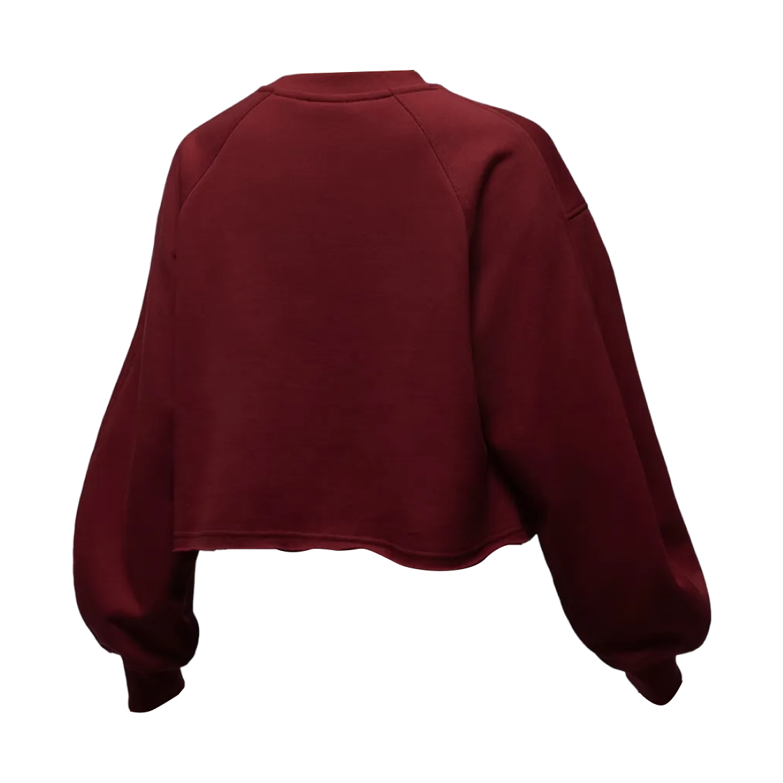 (W) 조던 플라이트 플리스 모드 크롭 크루넥 스웨트셔츠 팀 레드 다크 팀 레드 - 아시아((W) Jordan Flight Fleece Mod Crop Crewneck Sweatshirt Team Red Dark Team Red - Asia) - 2