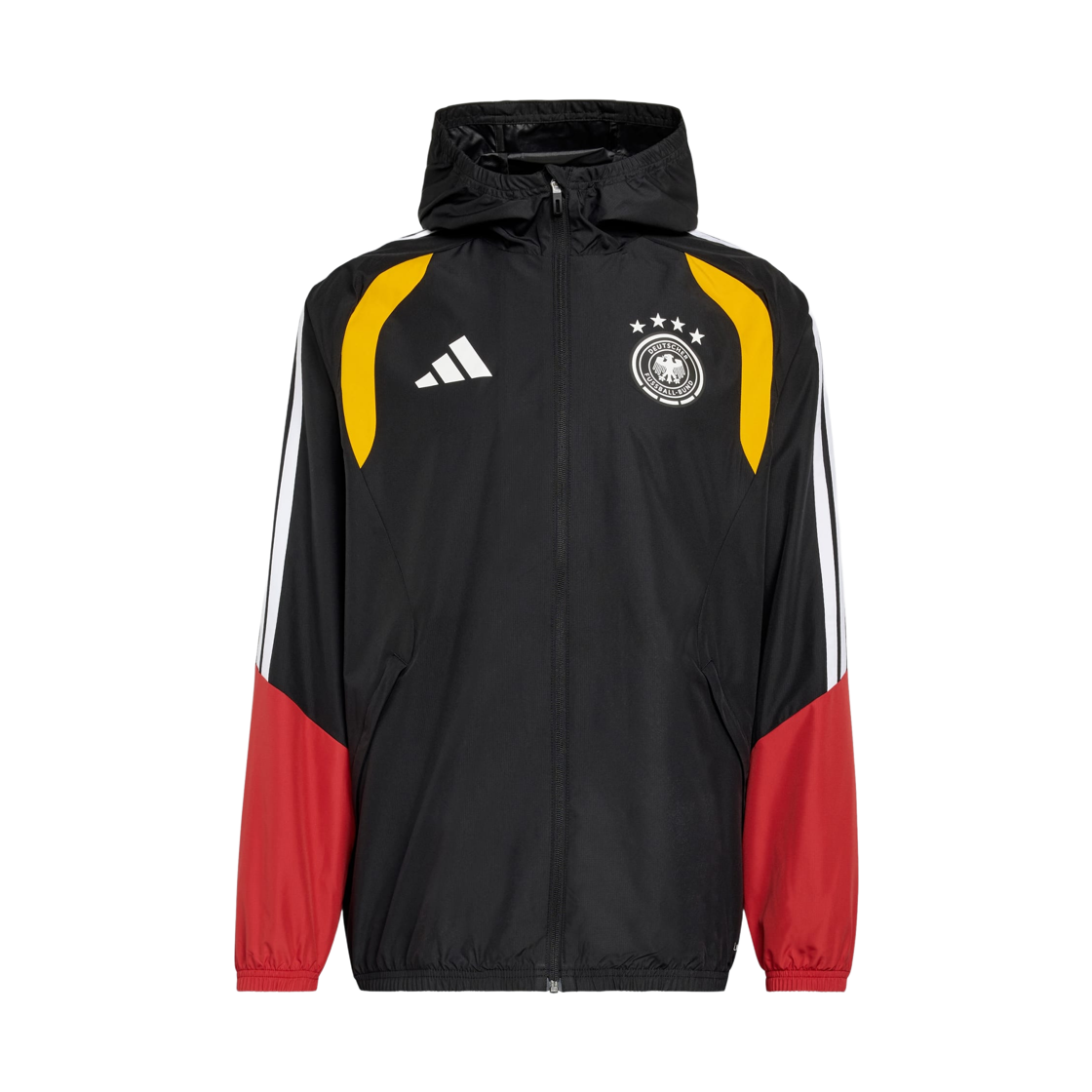 아디다스 독일 26 티로 올 웨더 자켓 블랙 - KR 사이즈 (논 마킹 버전)(Adidas Germany 26 Tiro All Weather Jacket Black - KR Sizing (Non Marking Ver.)) - 1