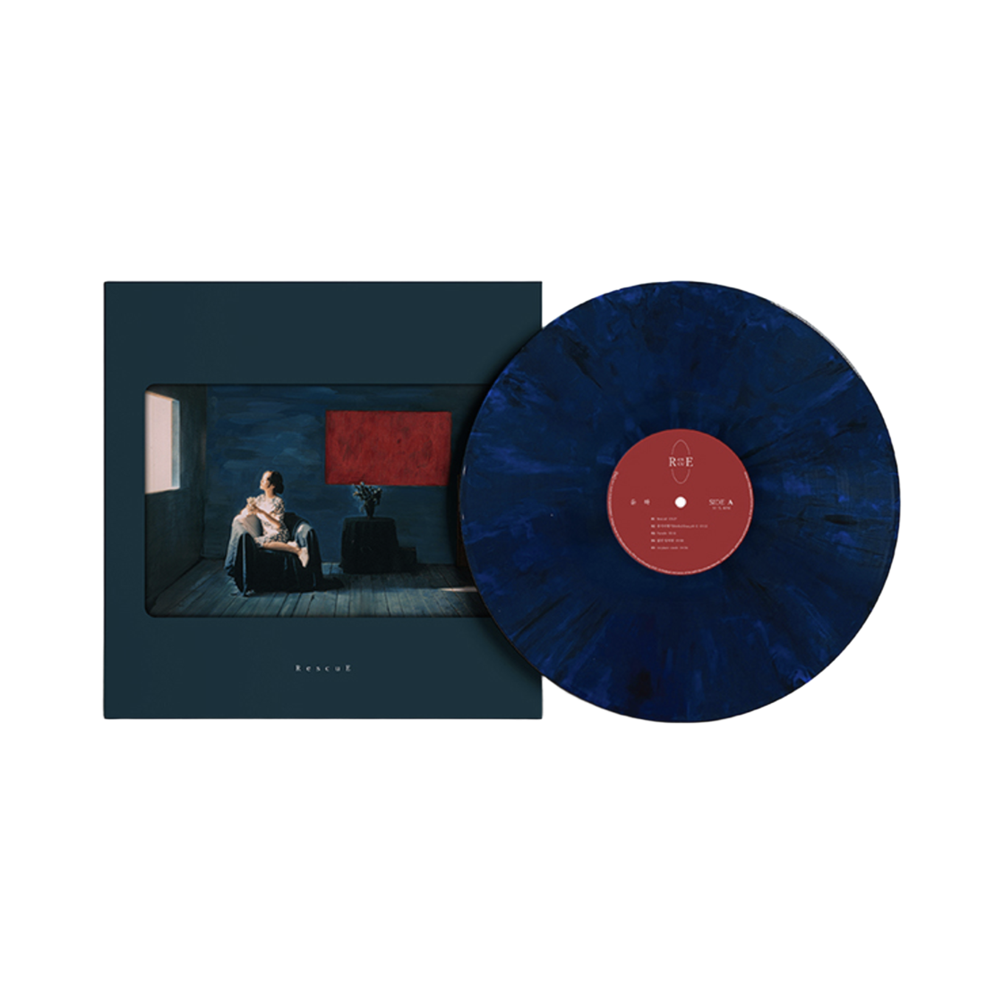 - Younha 5th Album RescuE LP Blue Marble (CI Mall Exclusive)