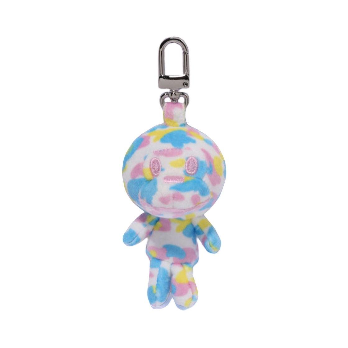 - BAPE New Multi Camo Baby Milo Plush Doll Key Chain White