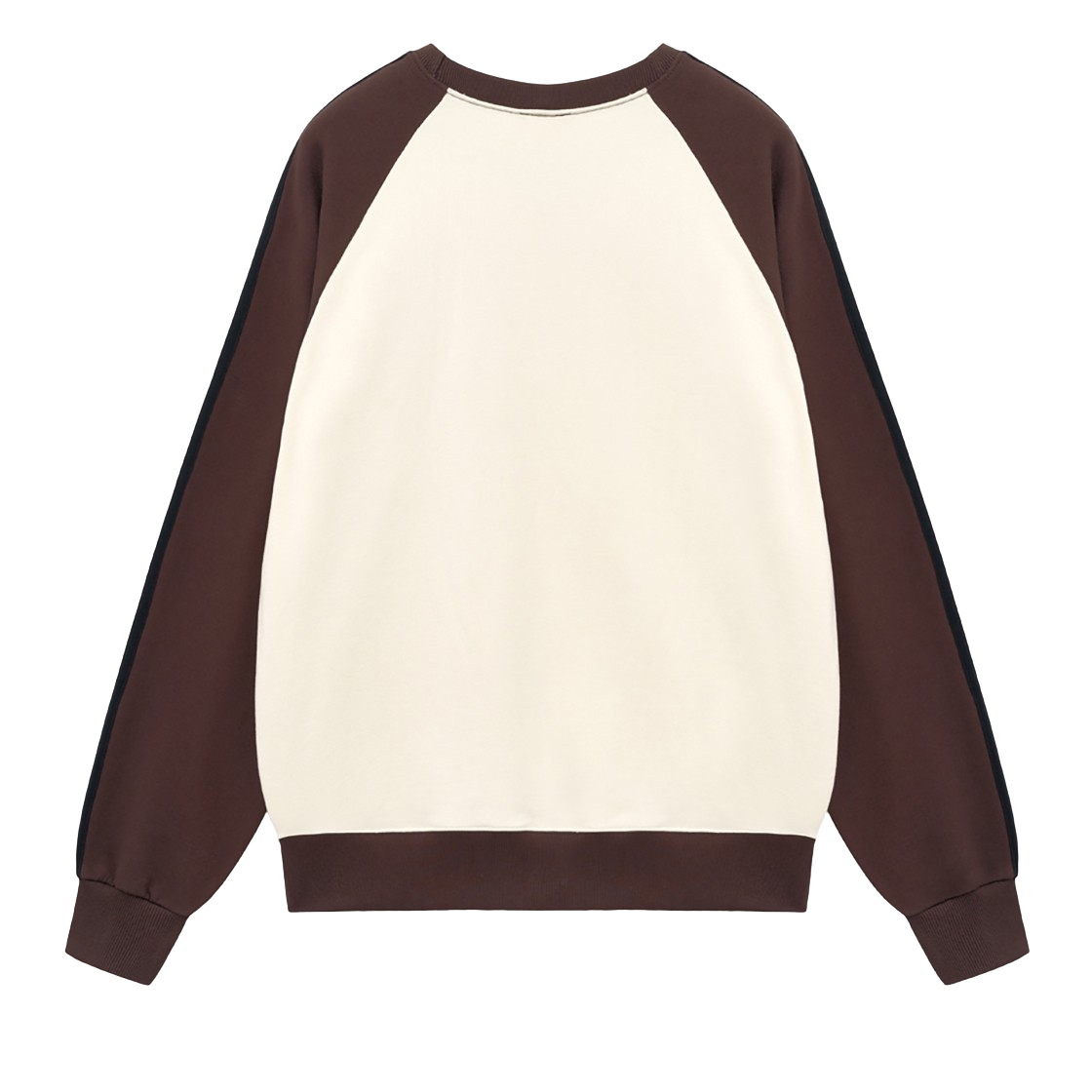 캑터스도넛마켓 그래픽 래글런 트랙 라인 스웻셔츠 – 브라운(Cactusdonutmarket Graphic Raglan Track Line Sweatshirt - Brown) - 2