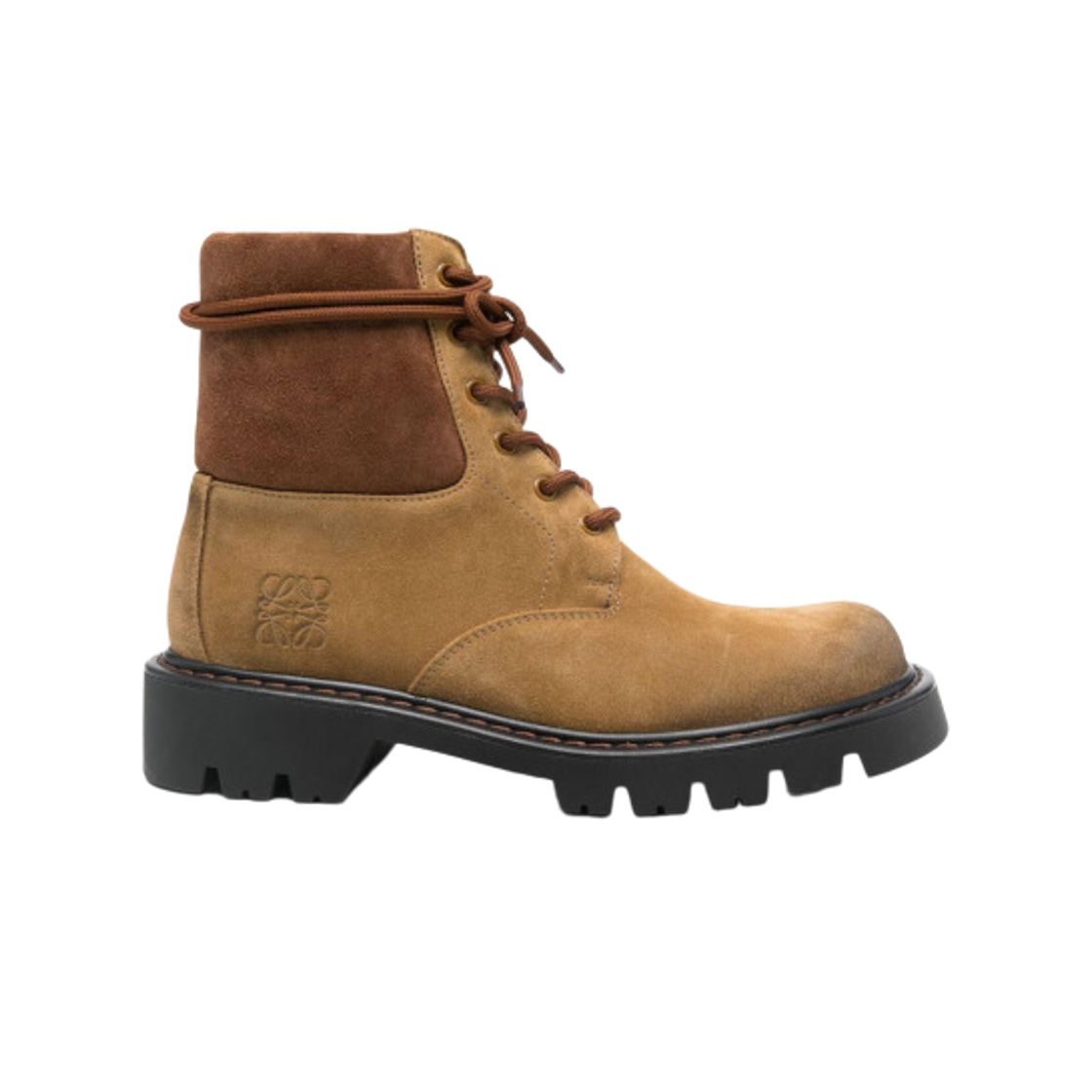 M816285XAJ-3802 Loewe Sierra Leather Ankle Boots Tobacco Brown