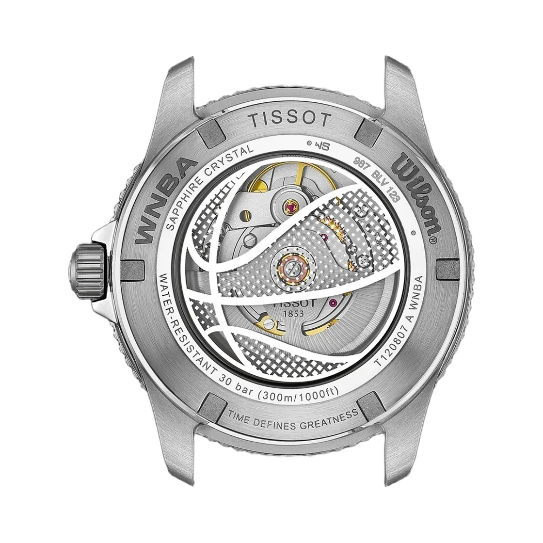티쏘 씨스타 윌슨 WNBA 오토매틱 40mm 스테인리스 스틸 블랙(Tissot Seastar Wilson WNBA Automatic 40mm Stainless Steel Black) - 2