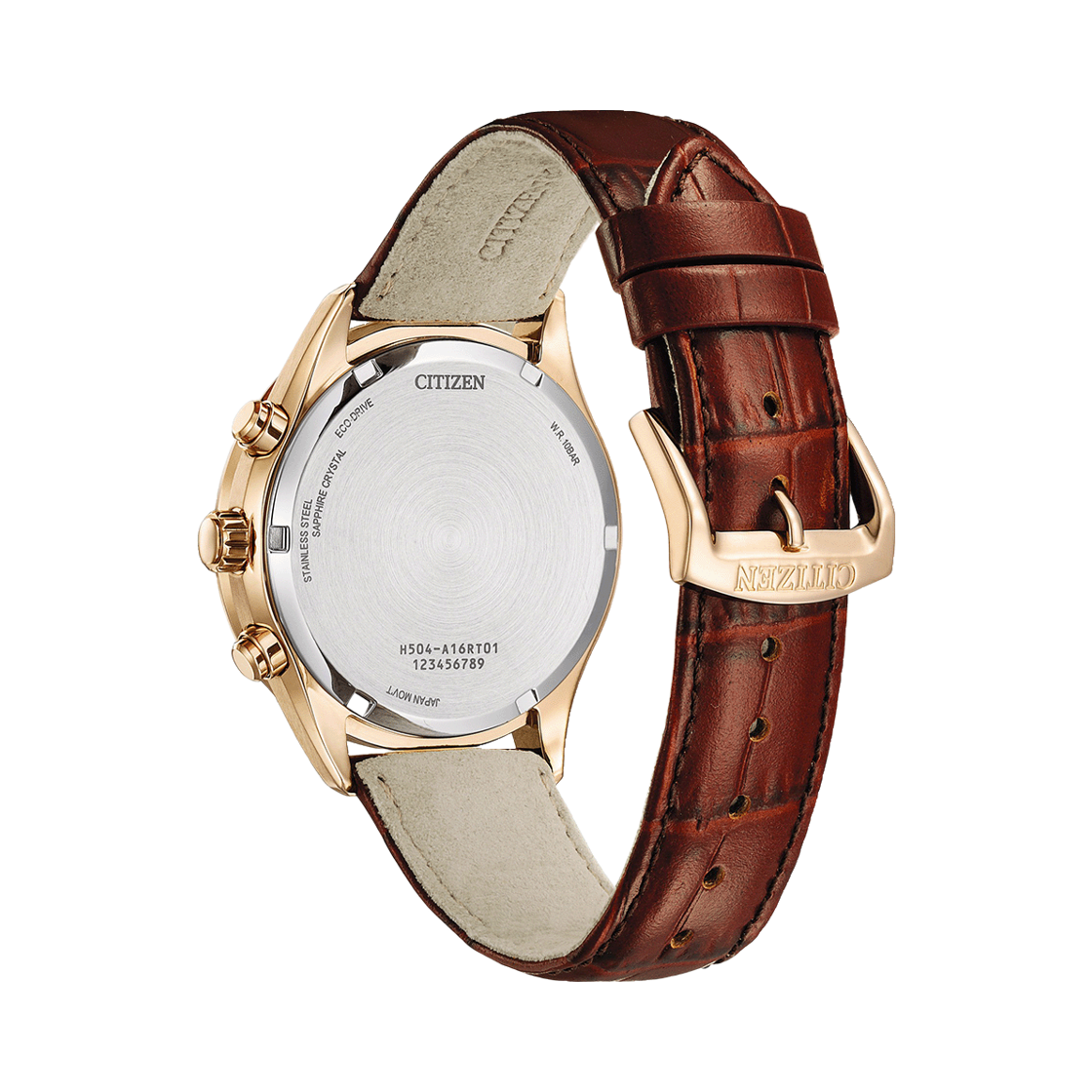 시티즌 크로노그래프 에코드라이브 42mm 카프 레더 브라운(Citizen Chronograph Eco-Drive 42mm Calf Leather Brown) - 2