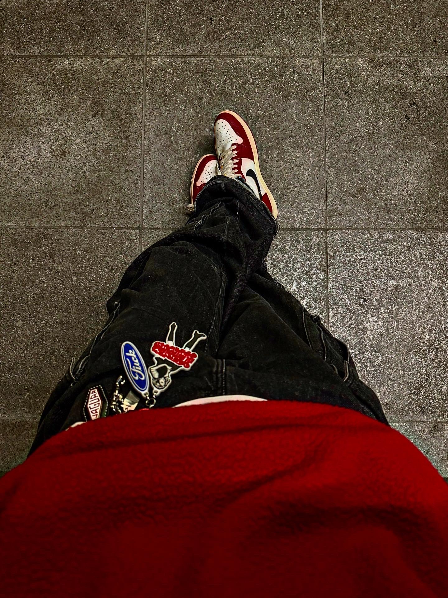 Jordan 1 x Union Retro High OG Chicago Shadow 착용 스타일 - 3