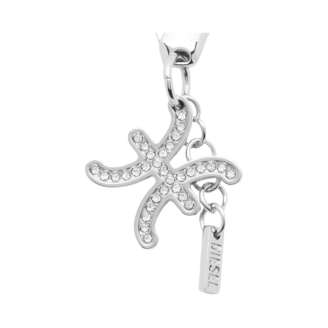 디젤 참 파이시스 메탈 파이시스 참 라인스톤 실버(Diesel Charm Pisces Metal Pisces Charm with Rhinestones Silver) - 1