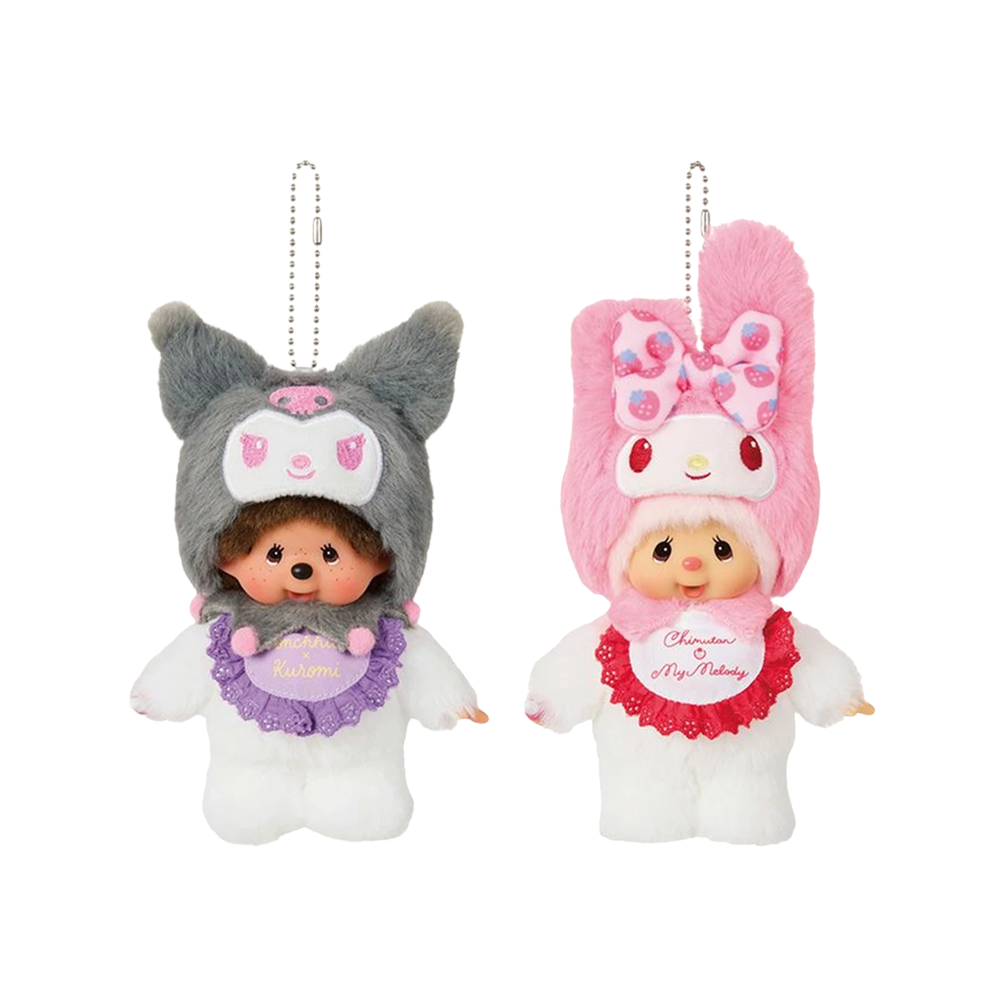 몬치치 x 산리오 캐릭터즈 키체인 세트