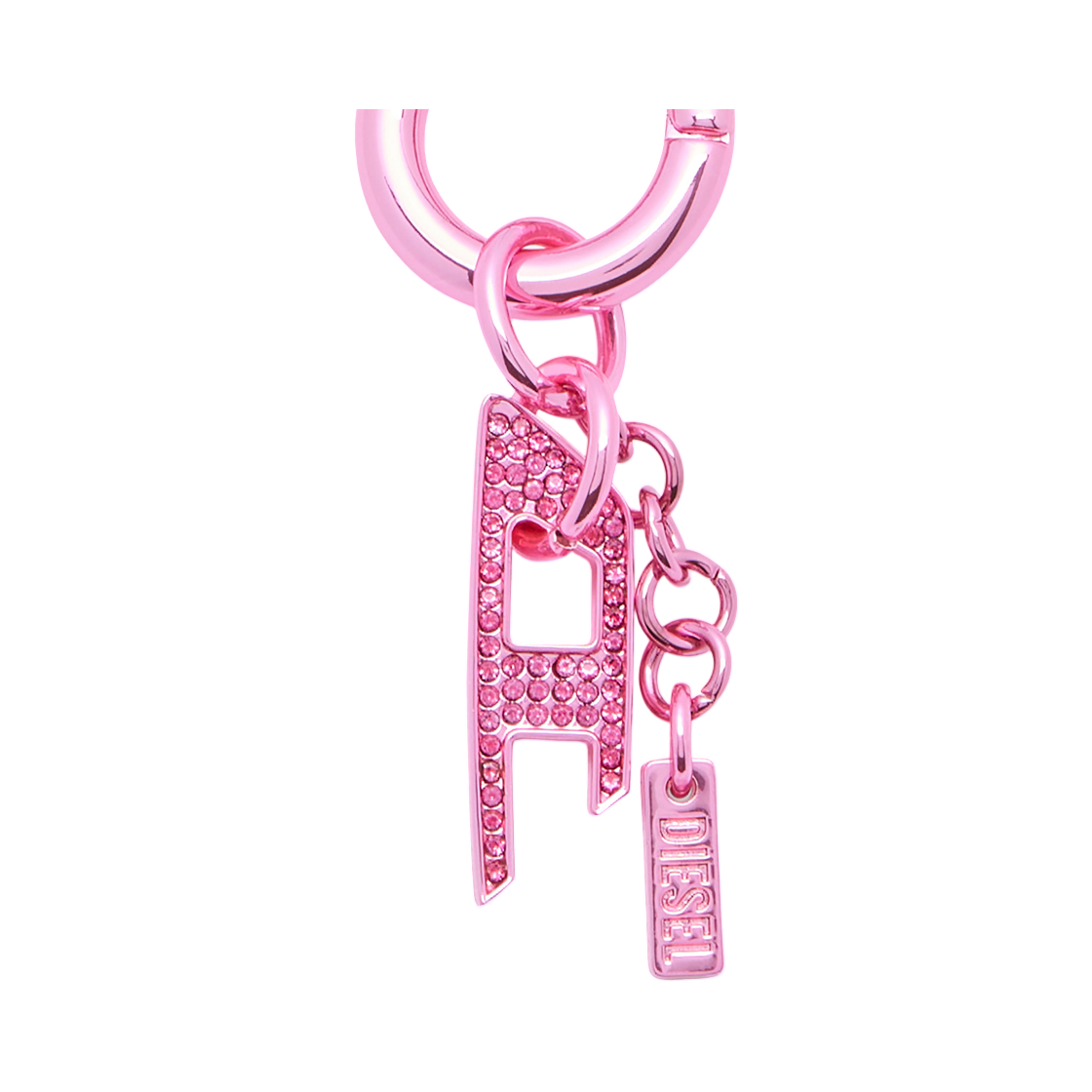 디젤 라인스톤 D 참 핑크(Diesel Charm with Rhinestone D Charm Pink) - 1