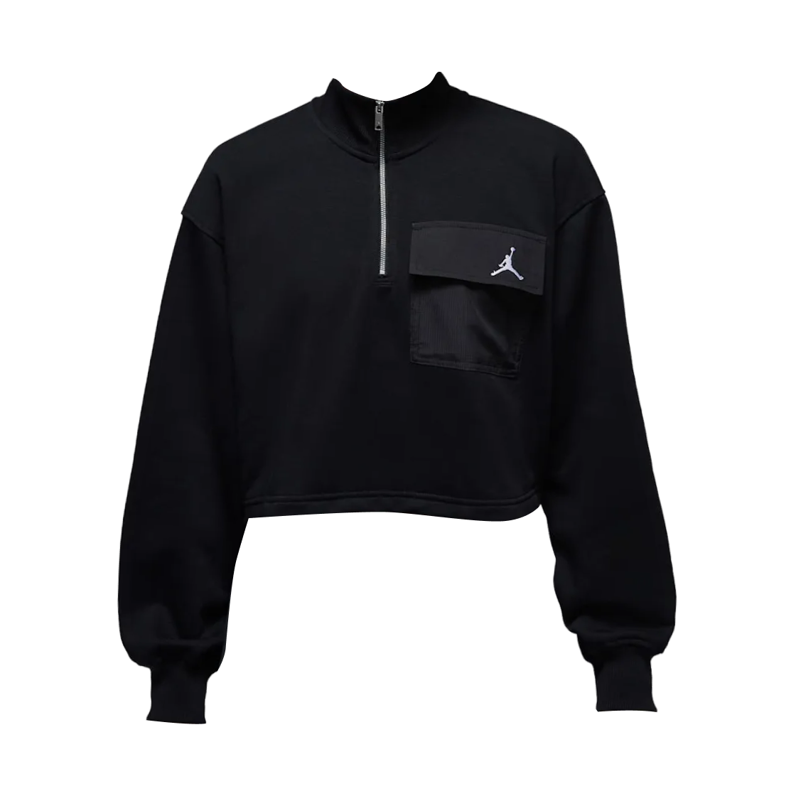 IF1070-010 Jordan Brooklyn Fleece 1/4 Zip Hike Mike Top Black White - Asia