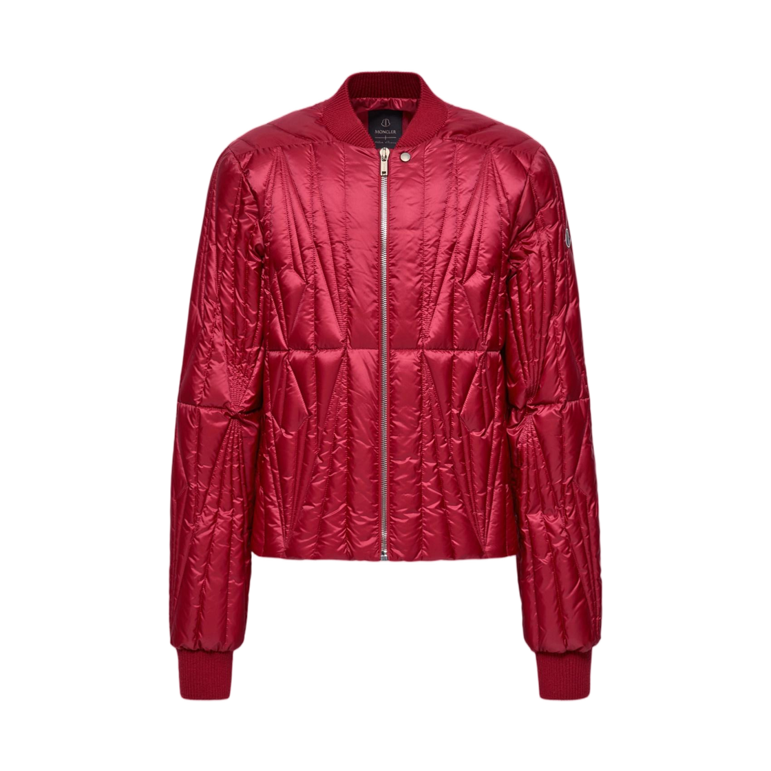 몽클레르 x 릭 오웬스 지오카모 플라이트 다운 봄버 자켓 베리 레드 - 26SS(Moncler x Rick Owens Geocamo Flight Down Bomber Jacket Berry Red - 26SS) - 1