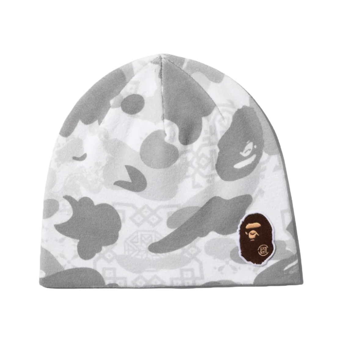 베이프 x 클랏 카모 비니 화이트(BAPE x Clot Camo Beanie White)