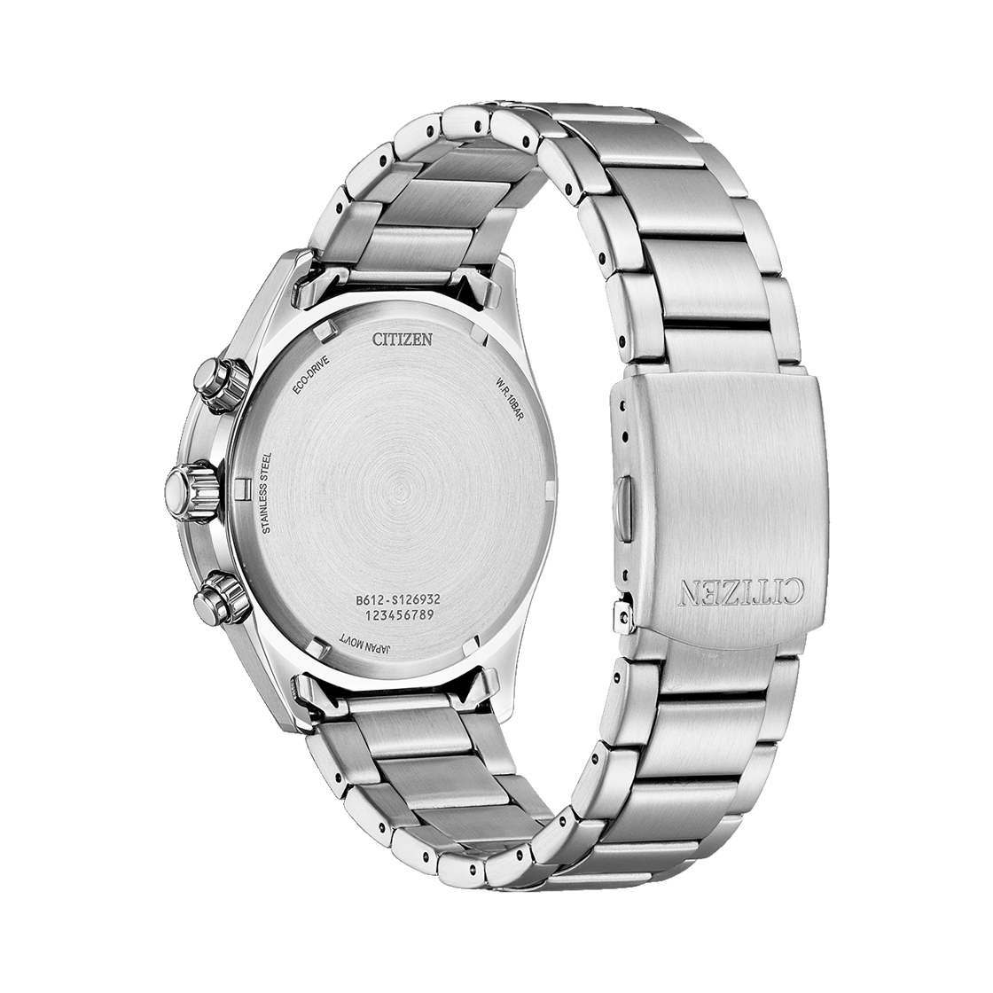 시티즌 크로노그래프 에코드라이브 43mm 스테인리스 스틸 실버 라이트 블루(Citizen Chronograph Eco-Drive 43mm Stainless Steel Silver Light Blue) - 2