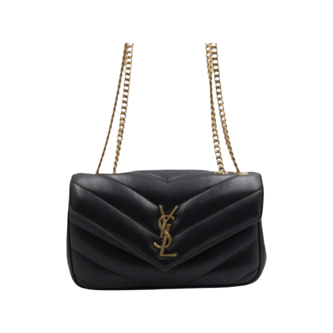 생로랑 801437 25시즌 신형 루루 마틀라세 블랙 스몰 금장체인 숄더백 겸 크로스백 aa53640
