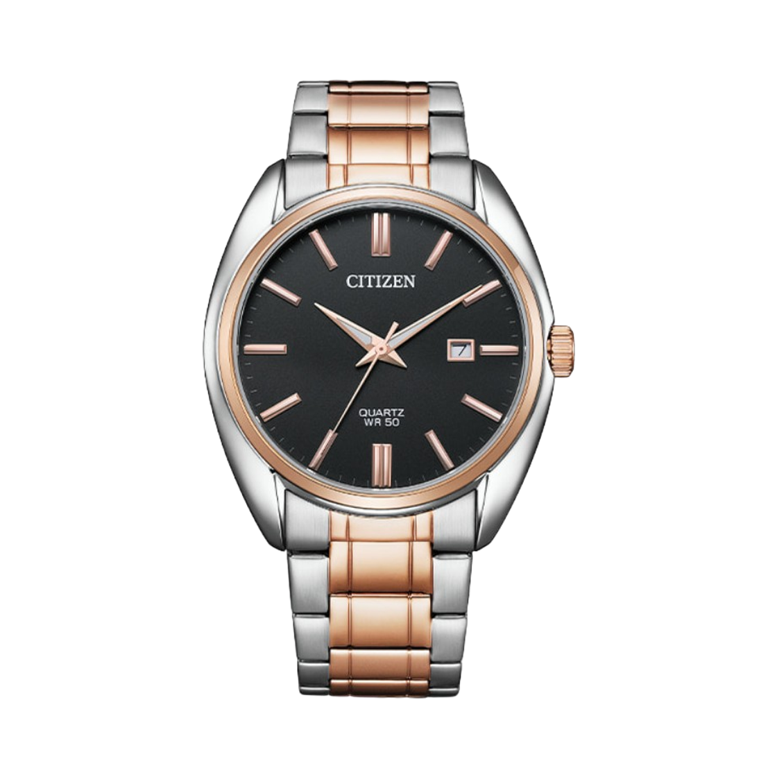 시티즌 쿼츠 41mm 스테인리스 스틸 실버 블랙(Citizen Quartz 41mm Stainless Steel Silver Black)